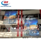 See Through Glass Wall Transparent LED Display IP43 Low Power Consumption