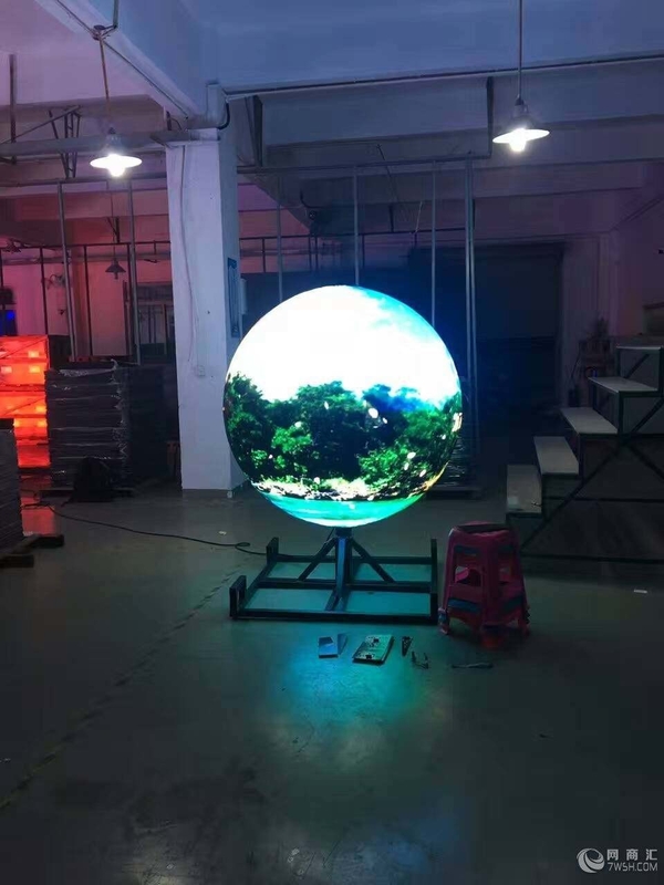 Ball Sphere LED Display Screen Customized Size RGB Curved LED Display Screen